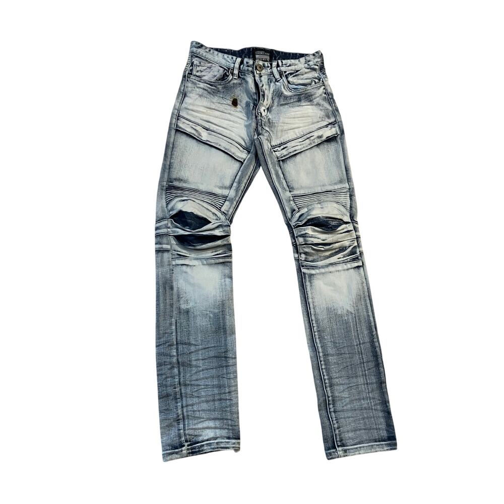 Smoke Rise Jeans Streetwear Grunge 30x32 Mens' Teen Distressed Skater Moto